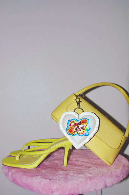 Jesus is Alive Airbrush Denim Charm